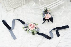 Комплект весільних прикрас: Navy Blue
