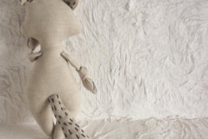 Кіт з ініціалами. Буква Т. Еко іграшка. - Опис