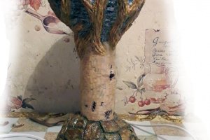 Светильник настольный «Гнездо на дереве»