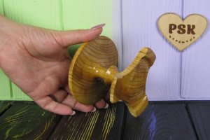 Маленький стіл для ляльок із дерева іграшковий ручної роботи - Опис