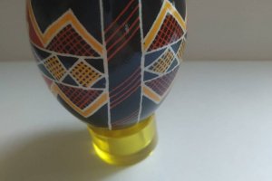 Писанка-підкова на удачу - Опис