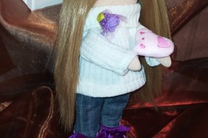 Интерьерная кукла Полина  - Описание