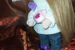 Интерьерная кукла Полина  - Описание