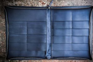 Шкіряна папка для морських документів на блискавці - Опис