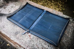 Шкіряна папка для морських документів на блискавці - Опис