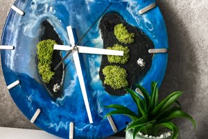 Робота Настінний годинник «Paradise islands III»