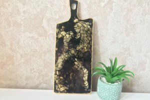 Робота Дошка з епоксидної смоли «Black marble»