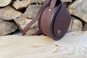 Женская сумка из натуральной кожи "КОЛОРИТ" ЦВЕТ Бордо - Описание