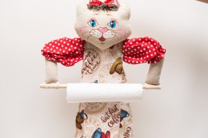 Лялька полотенцедержатель Котик