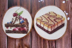 Підставки під чашки з спила ясена - Опис