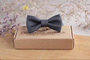 Краватка-метелик мишачо-сірий - Опис