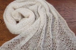 Палантин из кид мохера - Описание