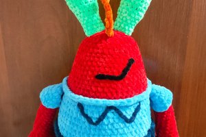Работа игрушка вязаная плюшевая мистер крабс