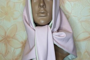 Шкіряна косинка / хустку + маска захисна в комплекті - Опис