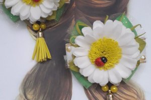 Бантики з ромашками - Опис