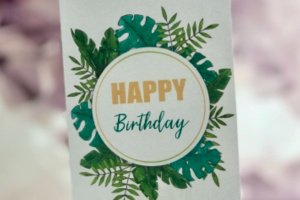 Открытка «Happy Birthday" - Описание