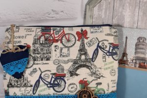 Косметичка большая "Париж" - Описание