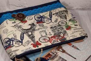 Косметичка большая "Париж" - Описание