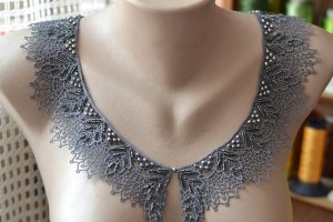 Воротник Медичи серый 70 см