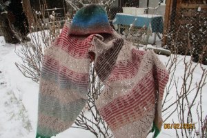 Комплект шарф-палантин и шапка-бини - Описание