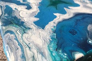 Абстрактная картина "Море" - Описание