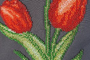Платье вышитое бисером, платье коктейльное вышитое бисером - Описание