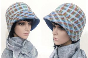 Робота зимова шлямка Клітчастий стиль - авторський повсть