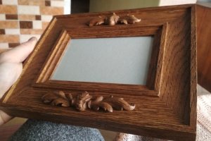 Фоторамка ручной работы из дерева (10 × 15см) - Описание