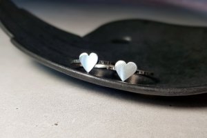 Серебряная кольцо сердечко (маленькое) - ДРУГИЕ РАБОТЫ