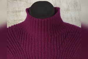 Свитер жемчужной резинкой - Описание