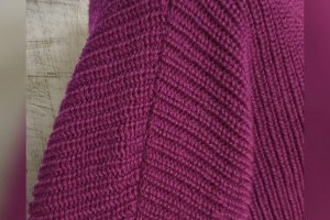 Свитер жемчужной резинкой - Описание