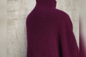 Свитер жемчужной резинкой - Описание