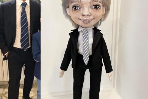 Работа Подарок врачу, кукла по фотографии