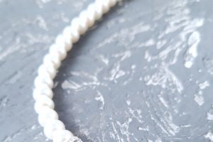Колье из натурального жемчуга и жемчужиной Майорка - Описание