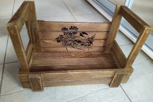 Ящик подарунковий для букетiв.фруктiв.,пляшок та iн - Опис