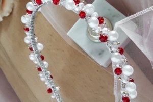 Весільний обруч/ Обруч з намистин - Опис