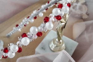 Весільний обруч/ Обруч з намистин - Опис