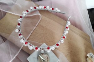 Весільний обруч/ Обруч з намистин - Опис