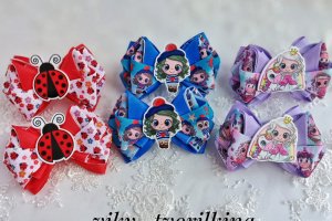 Бантики з репсової стрічки