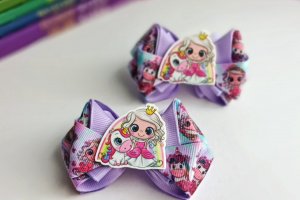 Бантики з репсової стрічки  - Опис