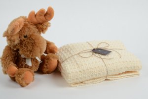 Детский вязаный плед ручной работы. 85х95см. - ДРУГИЕ РАБОТЫ