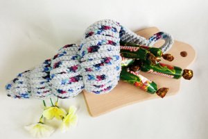 В'язаний кошик Мушля - Опис