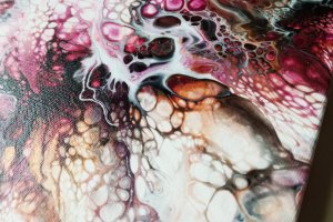 Картина в технике Fluid Art, жидкий акрил - Описание