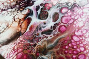 Картина в технике Fluid Art, жидкий акрил - Описание