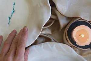 ТАРІЛКА КЕРАМІЧНА ВЕЛИКА "White swan" - Опис