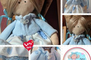 Tilda_Blue - Лялька ручної роботи - Опис