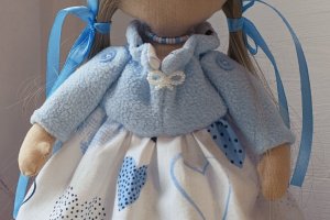 Tilda_Blue - Лялька ручної роботи - Опис