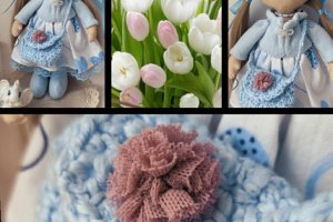 Tilda_Blue - Лялька ручної роботи - Опис