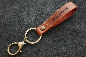 Брелок для ключей из натуральной кожи, брелок кожа - Описание