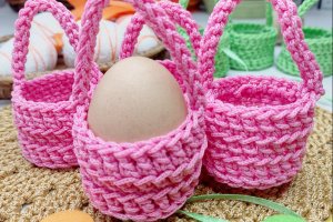 Мини - корзины для Пасхальных яиц - Описание